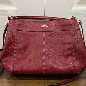 Coach Burgundy Red Lexy Bag
